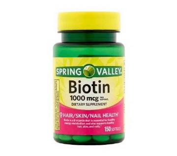 Spring Valley Biotin Dietary Supplement (1000 mcg)- USA