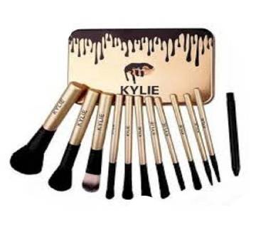 Kylie Makeup Cosmetic Brush Kit -Metal Box 12PCs