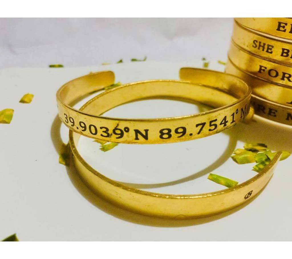 Conceptual Bracelet/Yellow গোল্ড ব্রেসলেট বাংলাদেশ - 686029