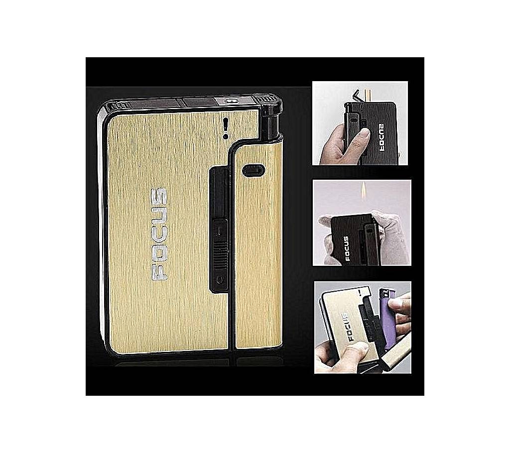 Cigarette Case With লাইটার - Gold বাংলাদেশ - 733051