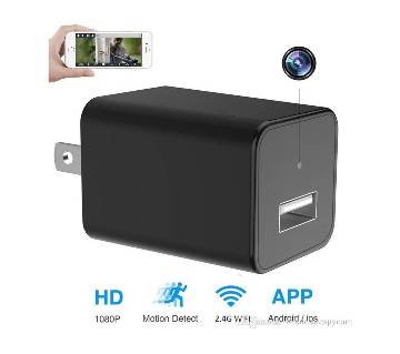 WIFI AC Plug Spy Camera USB Wall Charger Hidden Cam