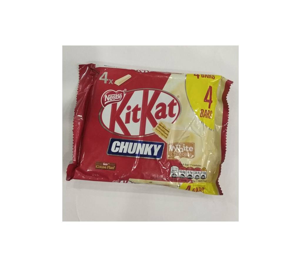 Kitkat চাঙ্কি হোয়াইট 4bar 160g - UK বাংলাদেশ - 784036