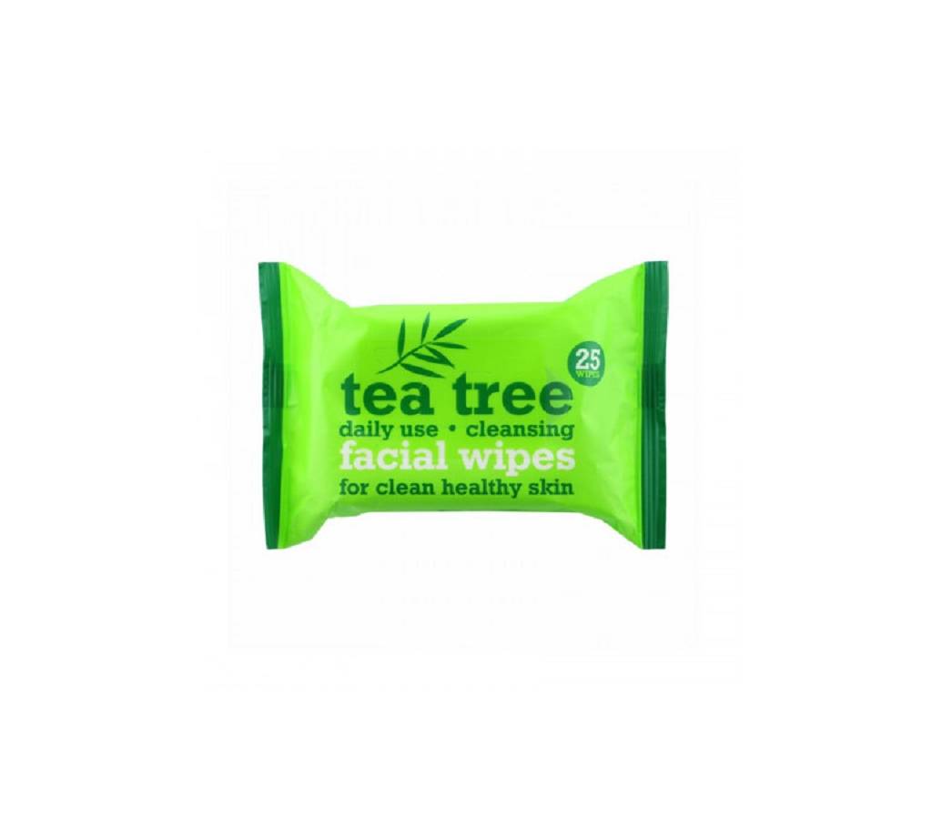 Xpel Tea Tree Cleansing Facial Wipes - 25 Wipes - UK বাংলাদেশ - 795125