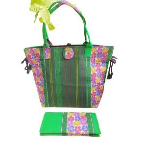 Monipuri Handmade Hand Bag and Purse Set