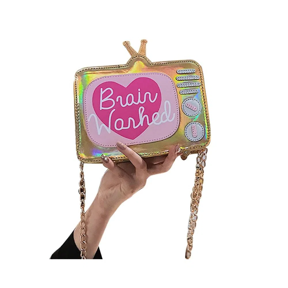 Creative Funny Personality TV Shape Messenger Bag for Girl