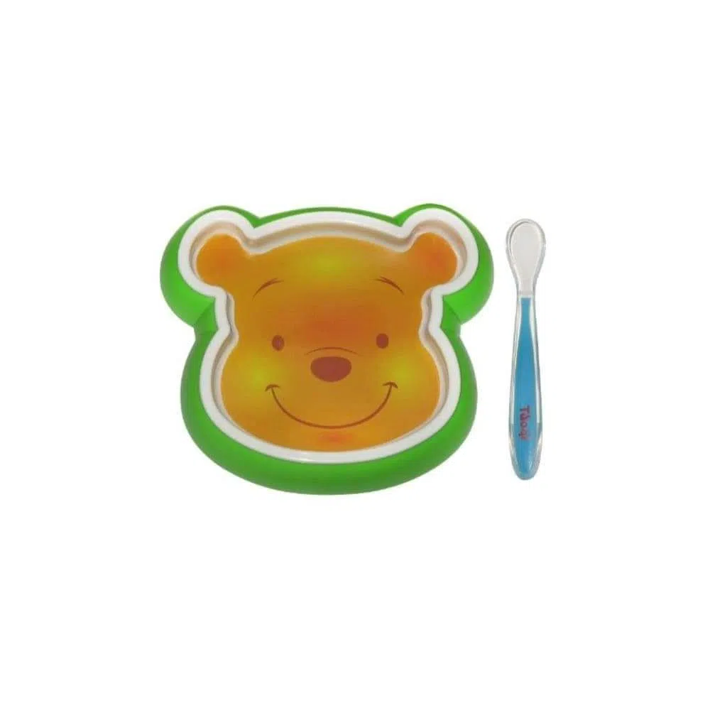 Baby plate and spoon set with Temperature Sensing Feeding Spoon