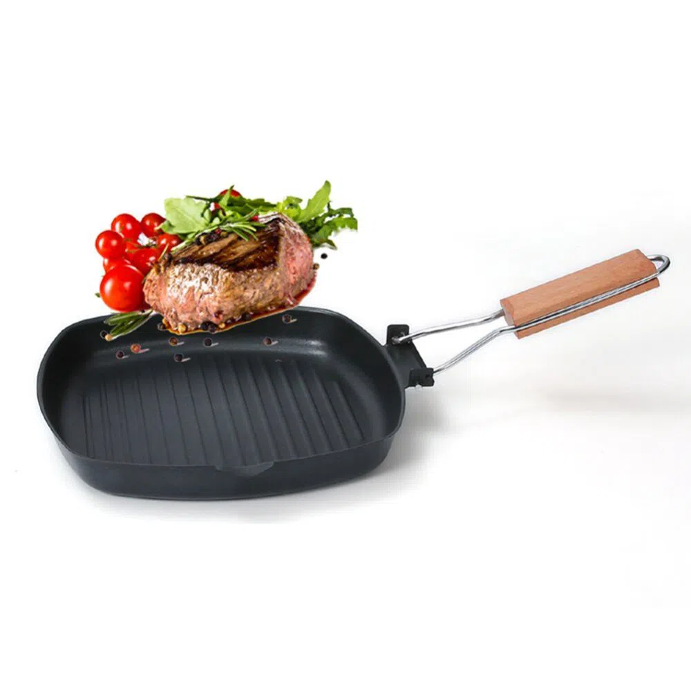 24cm Portable Non-Stick  Skillet Steak Frying Pan
