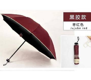 Classic Design 10 Bone Super Strong Umbrella-Maroon Color