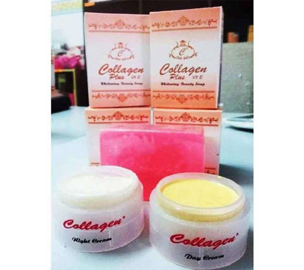 Beauty Soap & Cream Set (Collagen) - Indonesia বাংলাদেশ - 682043