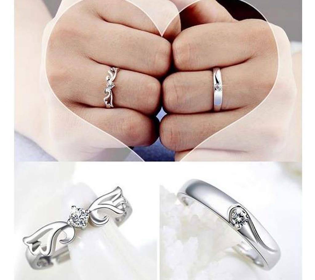 Promise Ring Lovers Crystal Couple Ring বাংলাদেশ - 662188