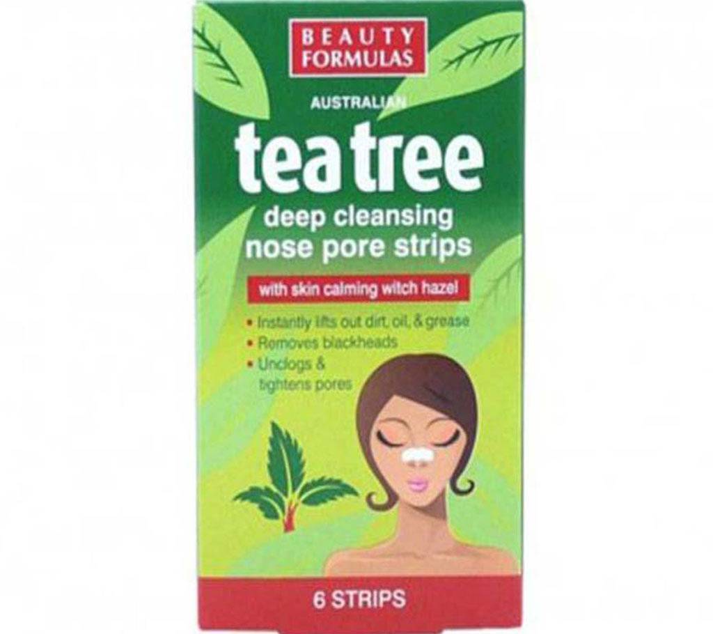 Beauty Formulas Tea Tree নোজ পোর স্ট্রিপস - ৬ পিস (UK) বাংলাদেশ - 674040