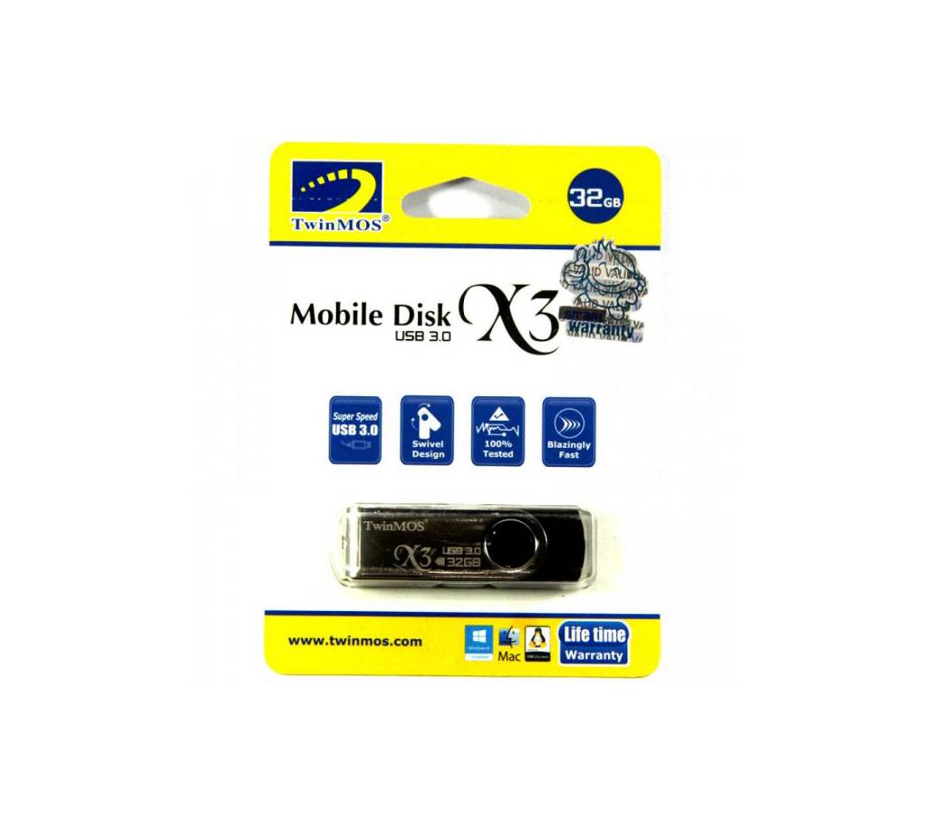 ৩২ জিবি ৩.০ USB পেন্ড্রাইভ লাইফ টাইম ওয়ারেন্টি বাংলাদেশ - 810900