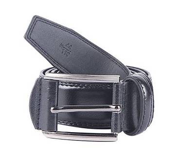 Black Mixed Leather Casual Belt for Men 