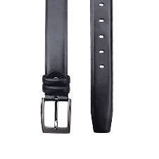Menz Black Leather Formal Belt