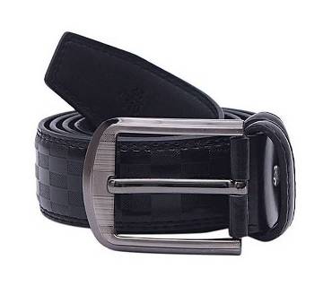 Menz Black Artificial Leather Formal Belt