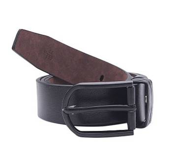 Menz Black Artificial Leather Formal Belt
