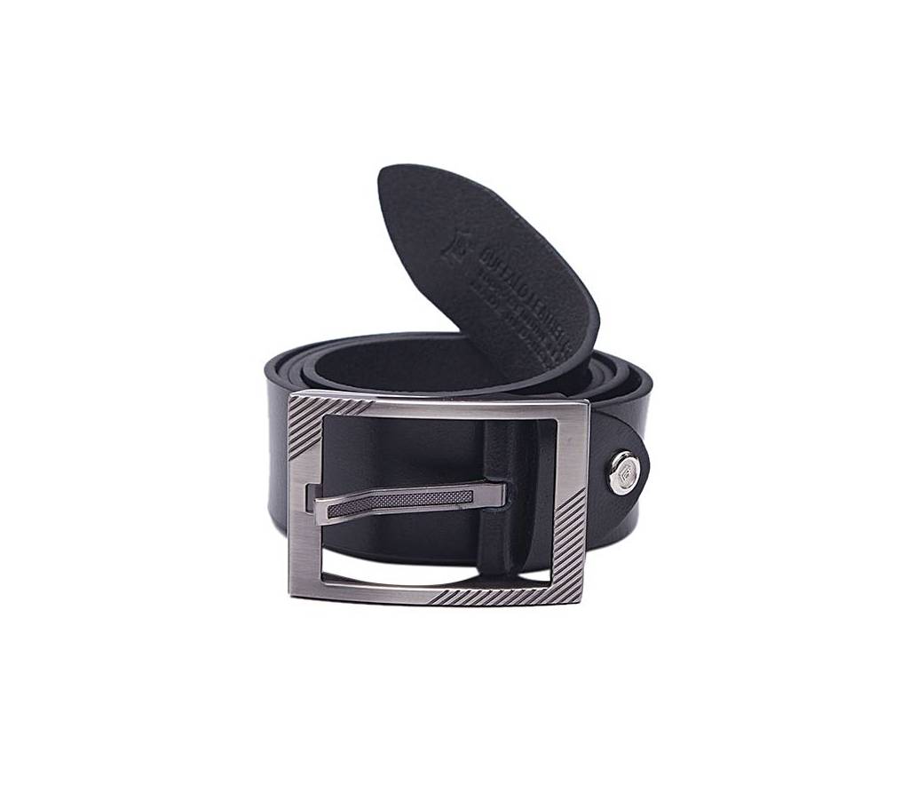 Black Leather Casual Belt for Men বাংলাদেশ - 664315