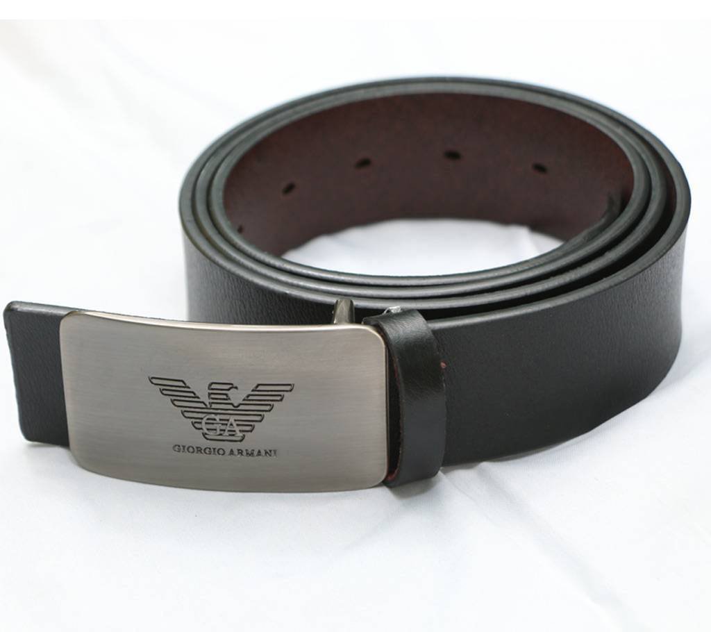 Maverick Leather Casual Belt For Men - Black বাংলাদেশ - 738766