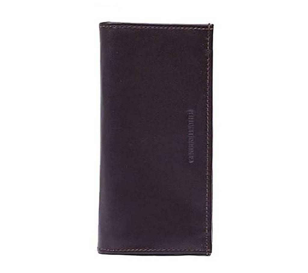 Dark Brown Long Shaped Leather Wallet For Men বাংলাদেশ - 682984