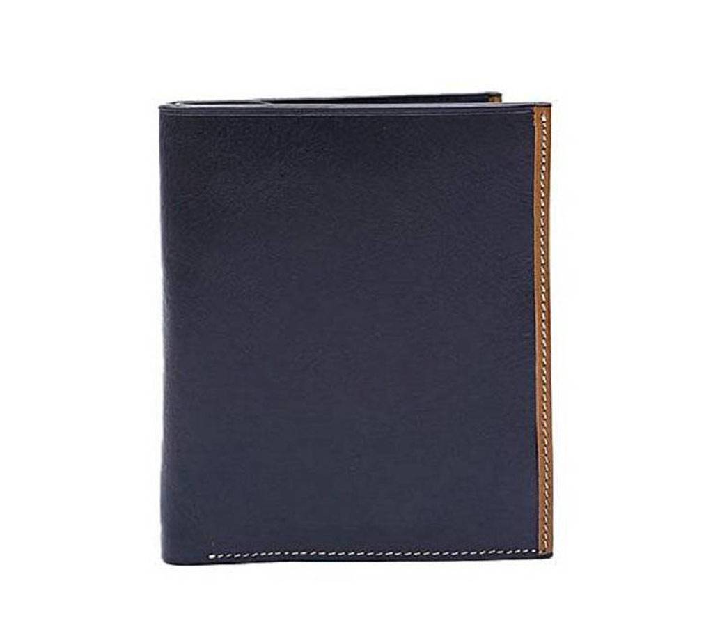 Black Regular Shaped Leather Wallet For Men বাংলাদেশ - 683134