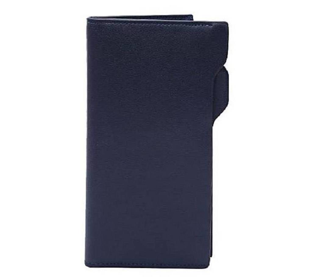 Navy Blue Artificial Leather Long Shaped Wallet বাংলাদেশ - 683152
