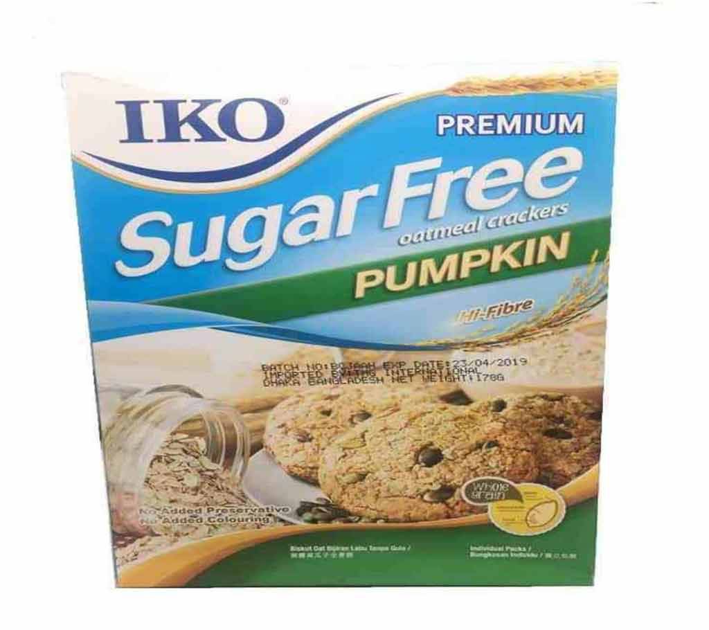 IKO Sugar Free Pumpkin Oatmeal Crackers – 178g বাংলাদেশ - 664902