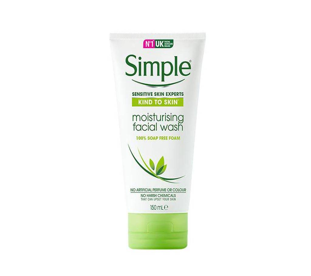 No 1 UK Simple moisturising ফেসিয়াল ওয়াশ ১৫০মিলি. (UK) বাংলাদেশ - 682514