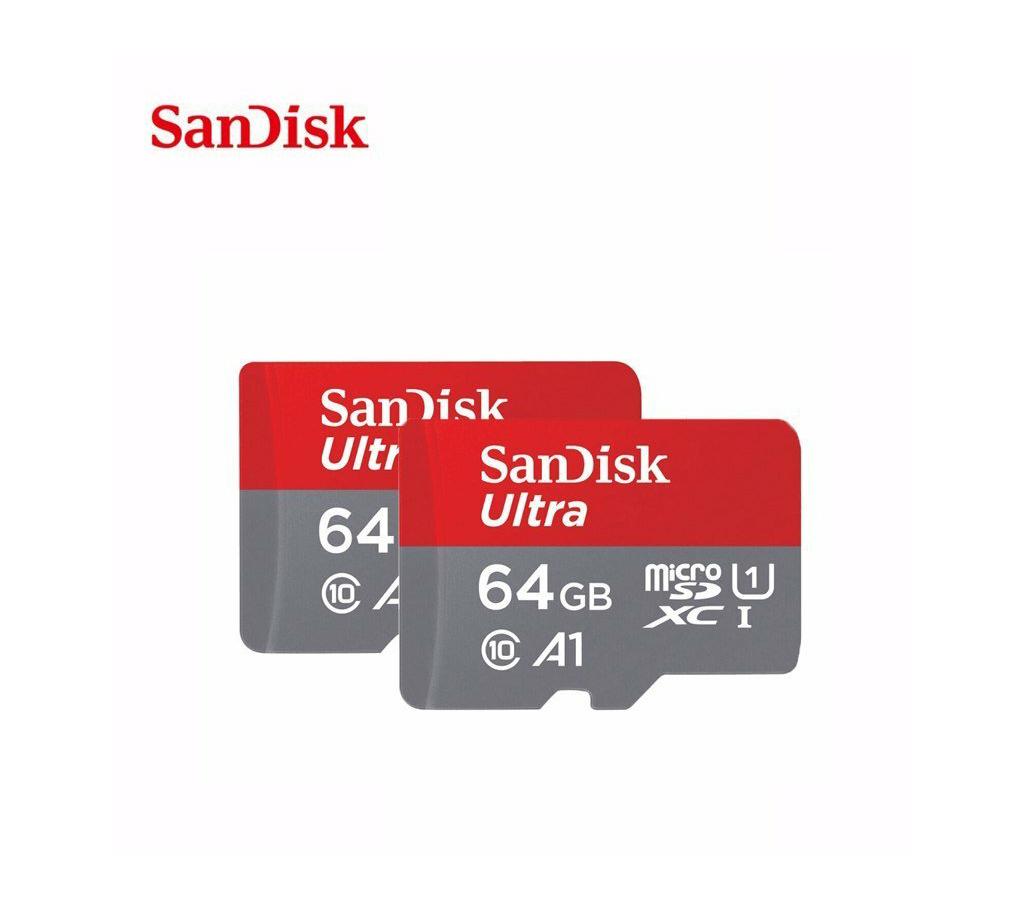 SanDisk Ultra Micro SD মেমোরি কার্ড 64GB Class 10 বাংলাদেশ - 953880