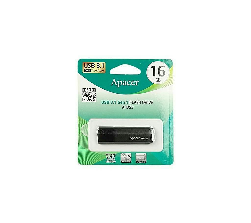Apacer AH353 - USB 3.1 Pendrive - 16GB - Black বাংলাদেশ - 730914