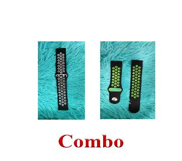 22mm size smart watch Belt - Pink6+22mm Size smart watch Belt- Green Color