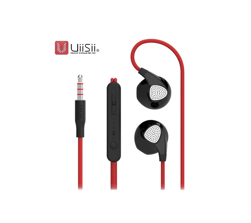 UiiSii U1 Earphones Wired In-ear Earbuds ইয়ারফোন উইথ মাইক বাংলাদেশ - 724468