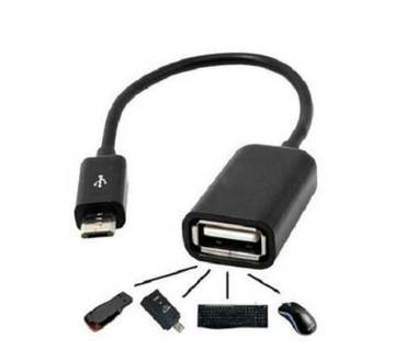 OTG Micro USB Cable Adapter - Black