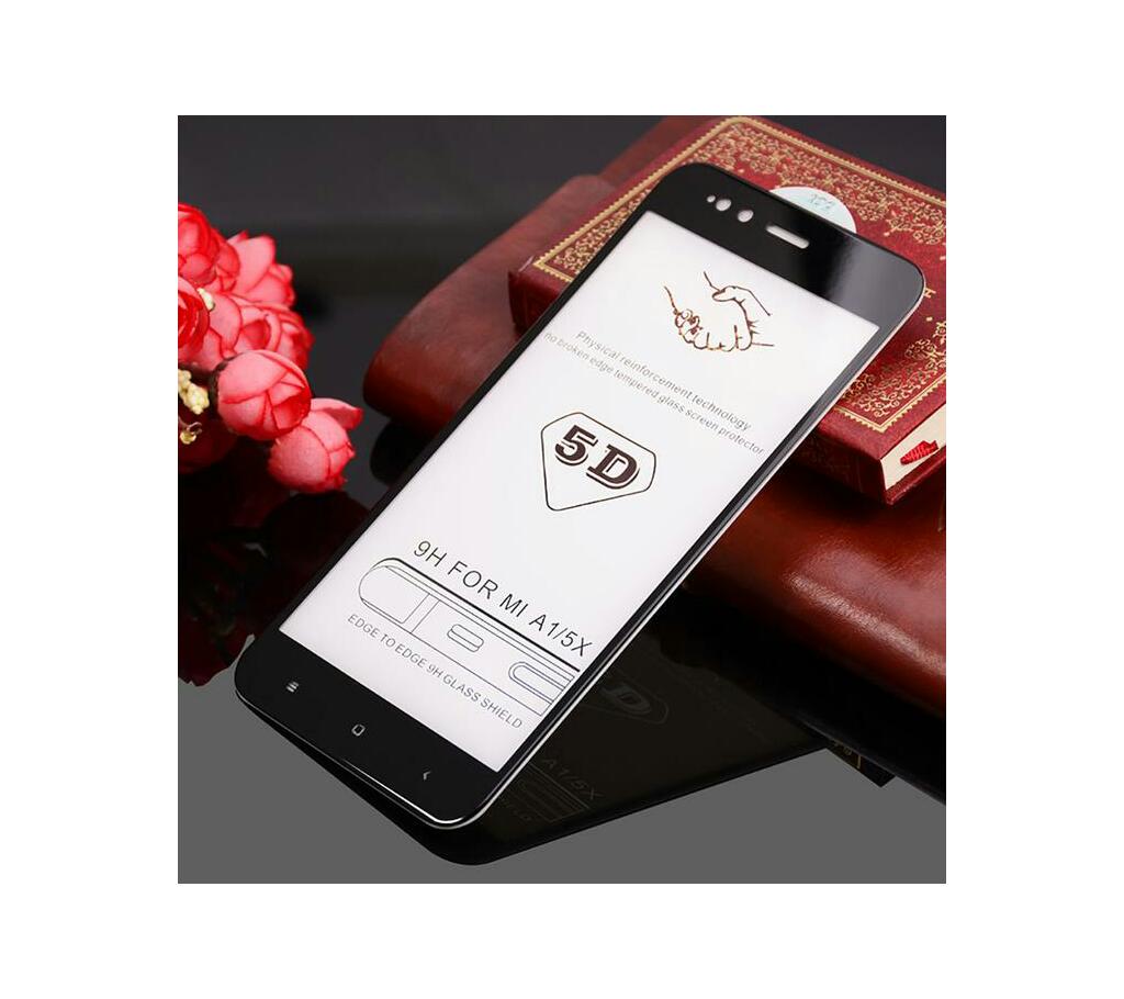 Redmi Note 4X 5D টেম্পারড গ্লাস স্ক্রিন প্রোটেক্টর - Black বাংলাদেশ - 804779