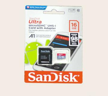 SanDisk Ultra Micro SD Card- 16gb