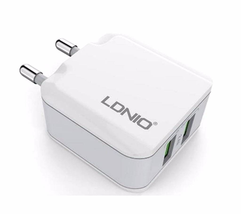 LDNIO 2 USB Port 5V 2.4A ট্রাভেল চার্জার বাংলাদেশ - 688453