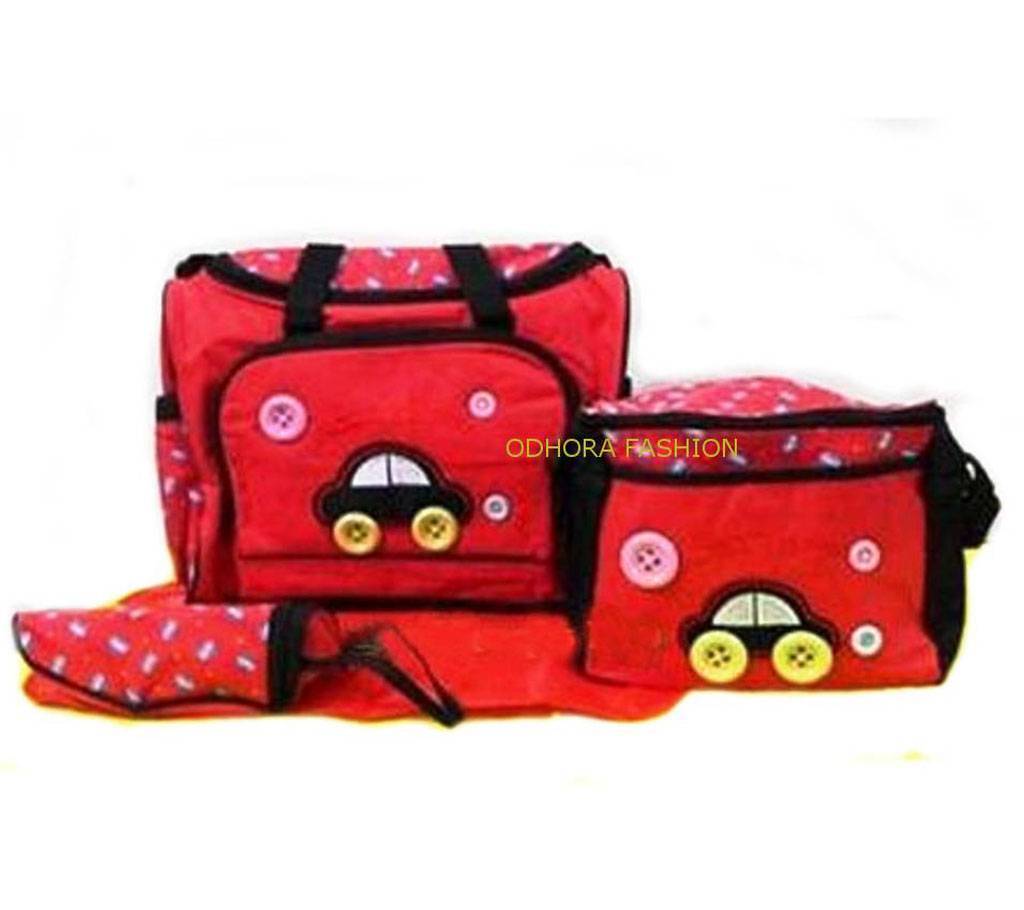 Multi function Baby Diaper Bag-Red বাংলাদেশ - 717075