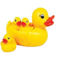Rubber Duckies Bath Toys - Yellow