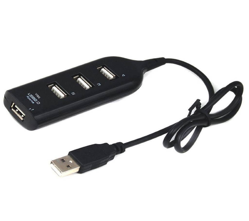 4 পোর্ট USB 2.0 হাব - ব্ল্যাক বাংলাদেশ - 677969