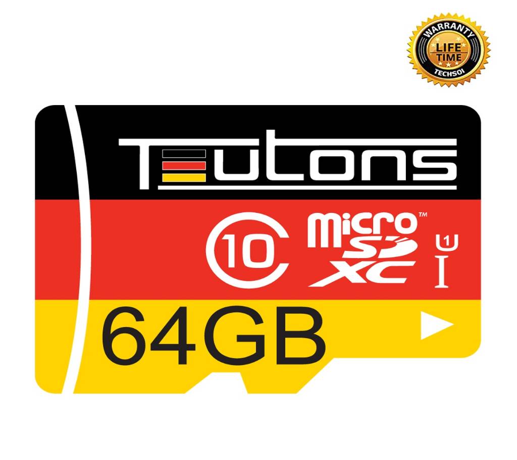 TEUTONS MicroSD মেমোরি কার্ড 64GB বাংলাদেশ - 832098