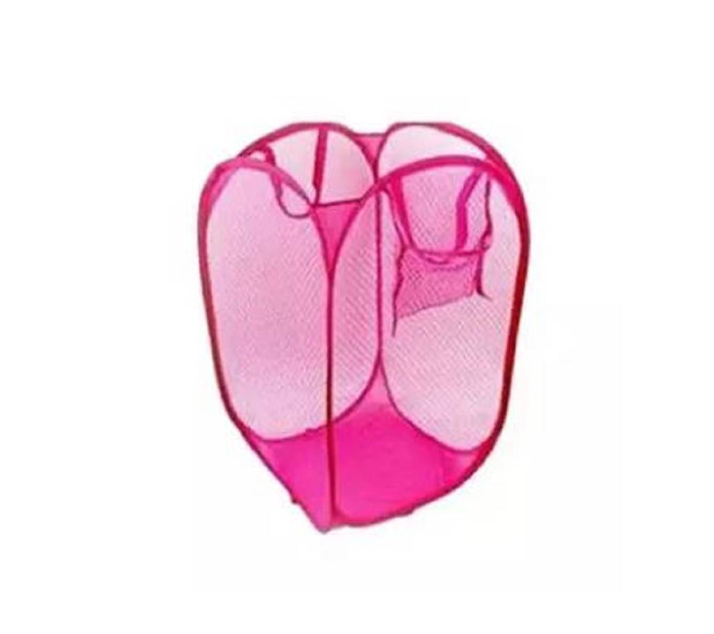 Washing Fold-able লন্ড্রি বাস্কেট- Pink বাংলাদেশ - 890158