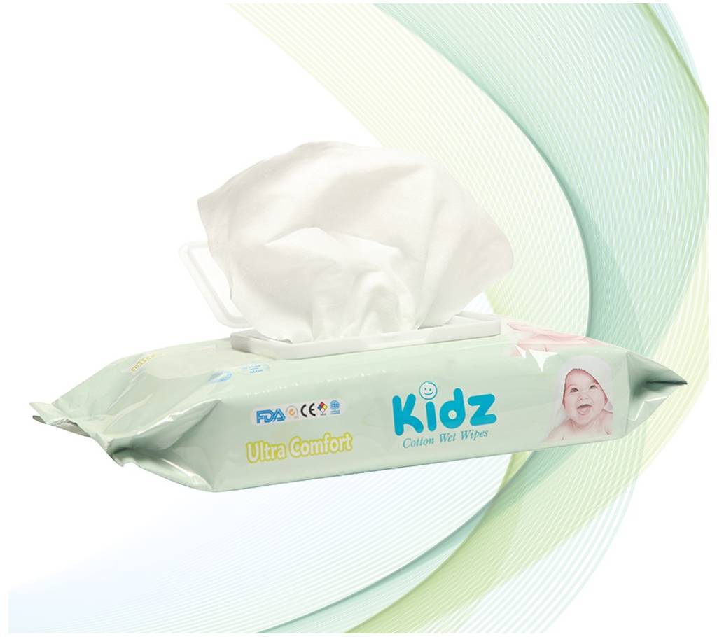 Kidz Cotton Wet Wipes (56 pcs) বাংলাদেশ - 677632