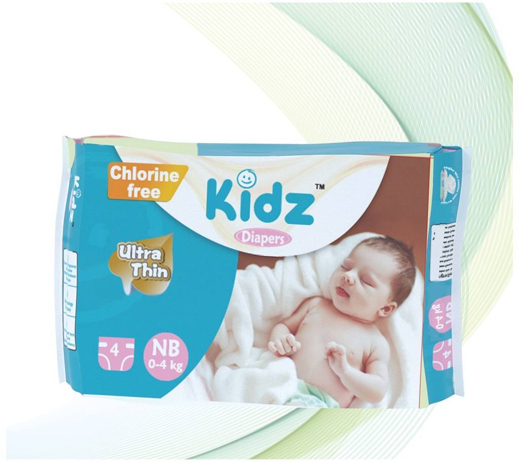 Kidz Diapers NB (0-4kg) বাংলাদেশ - 677634