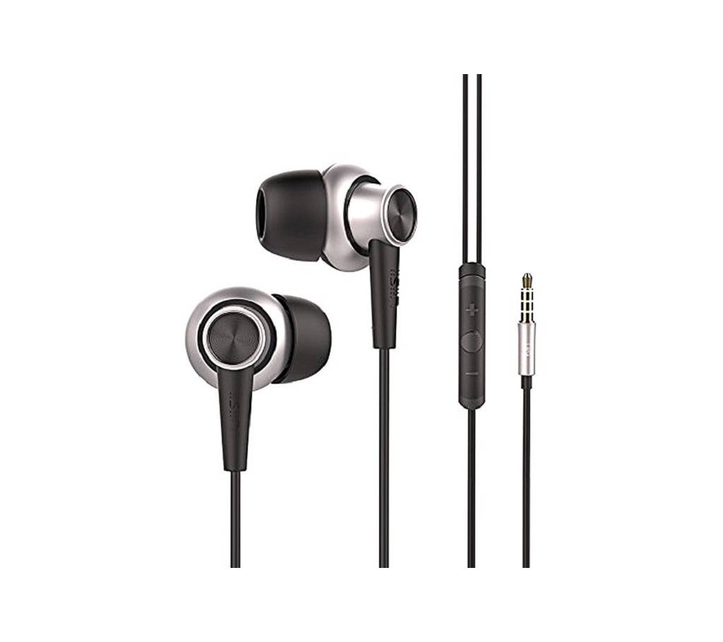 UiiSii HI 810 - Mic Volume Control Stereo In-Ear হেডফোন ফর স্মার্টফোন  - Black বাংলাদেশ - 720646