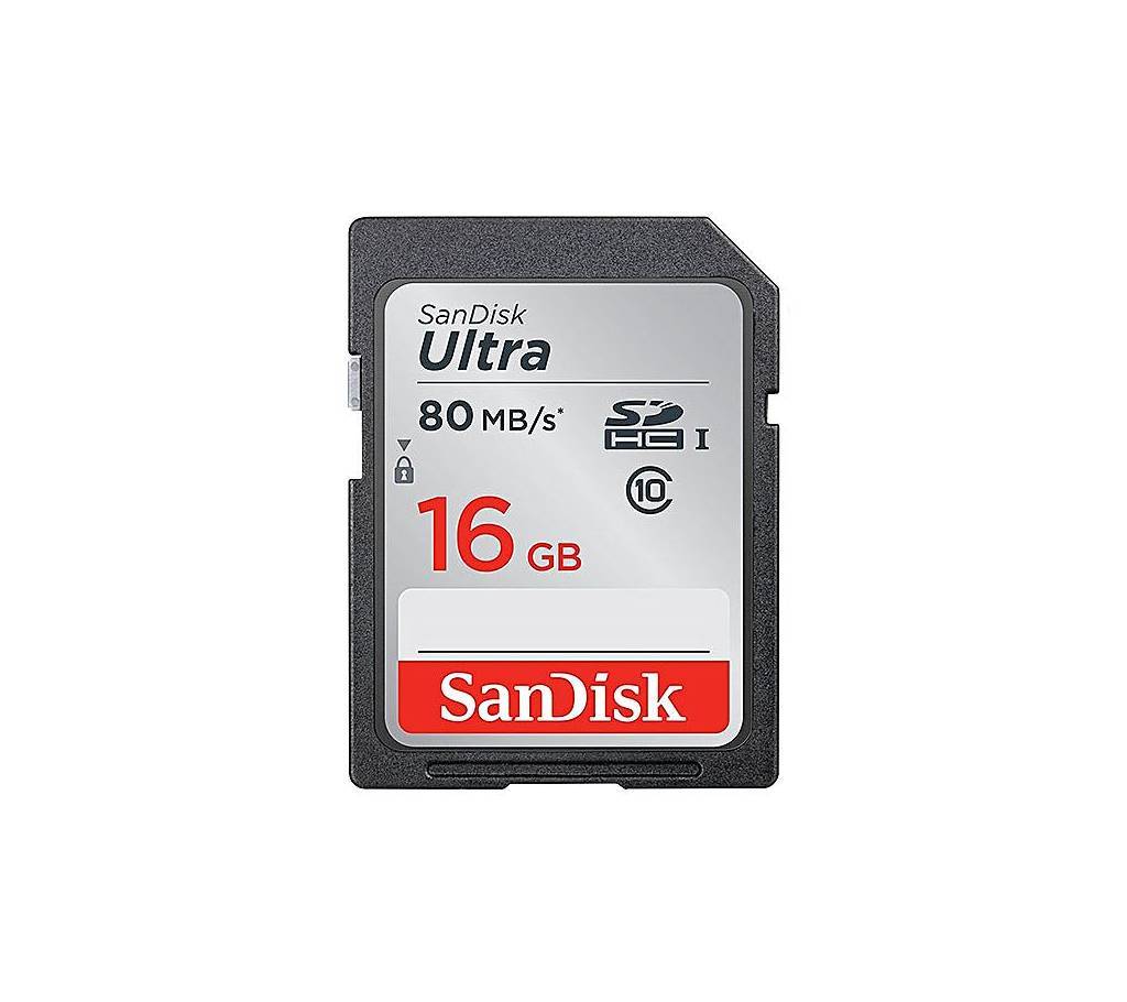Sandisk Class 10 SDHC UHS-I Up to 80MB/s Memory Card 16GB বাংলাদেশ - 678425