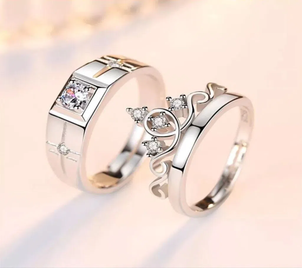 High Quality Silver plated couple ring