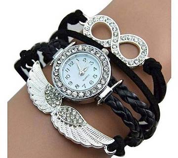 Black Bracelet Watch for Women