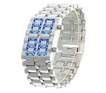 Samurai LED Watch For Unisex - Silver