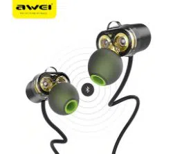 AWEI X650BL Bluetooth Earphone CSR CVC Noise Cancelling IPX5 Waterproof Sports Earbuds Wireless Stereo HiFi Dual Units Headset