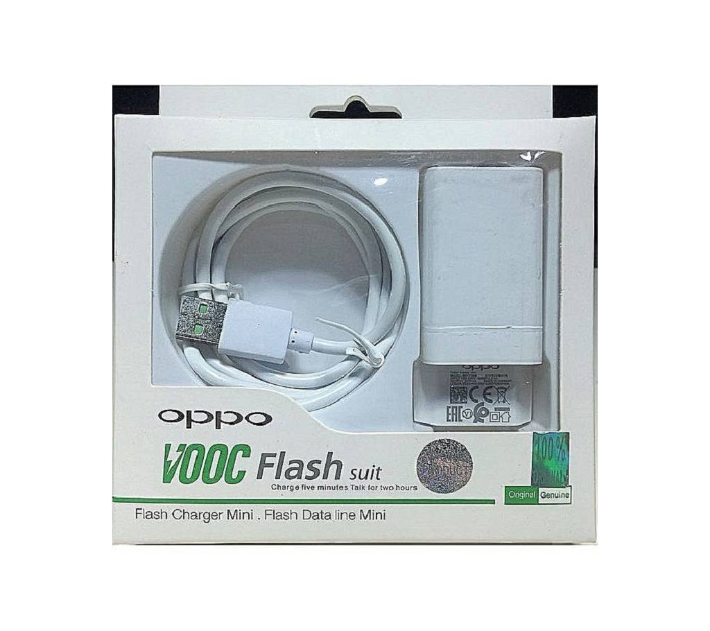 OPPO VOOC ফার্স্ট ফ্লাশ চার্জার With USB Cable - White বাংলাদেশ - 922330