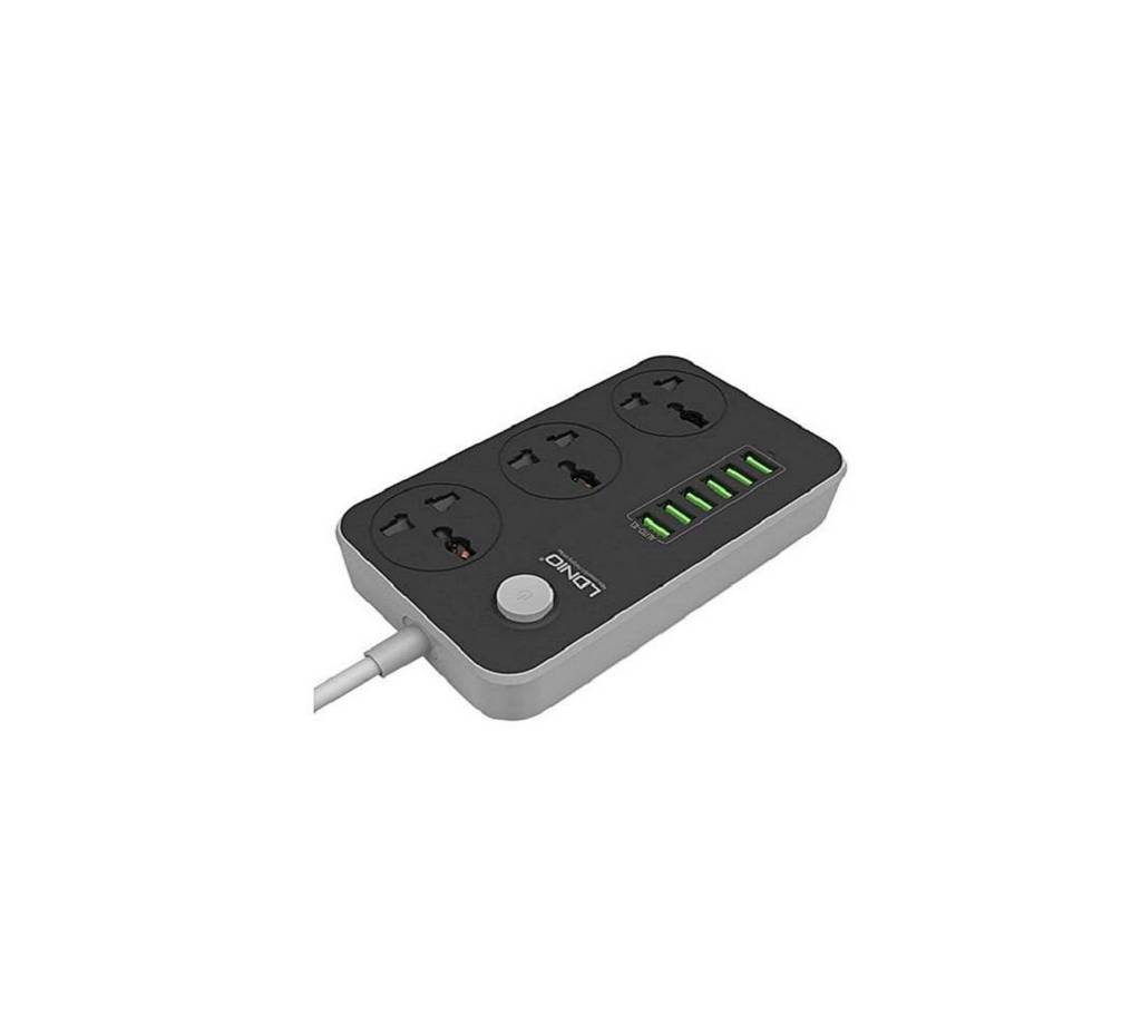 SC3604 পাওয়ার স্ট্রিপ with 3 AC Sockets and 6 USB Ports -কালো বাংলাদেশ - 922855